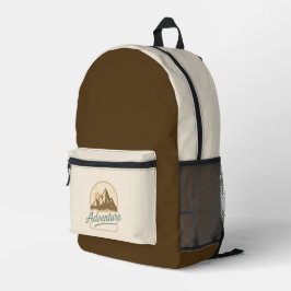 Adventure Print Cut Sew Bag プリントバックパック