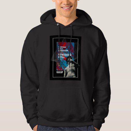 Adventure Quote -  Live Fully Motivational hoodie  パーカ (正面)