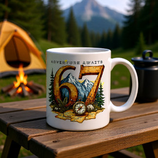 Adventure Retirement 67 Mug – Travel & Outdoors ツートーンマグカップ