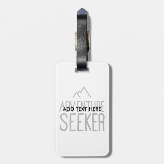 Adventure Seeker ラゲッジタグ (裏面縦)