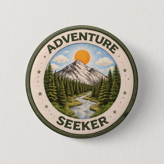 Adventure Seeker 缶バッジ (正面)
