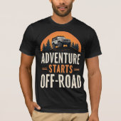 Adventure Starts Off-Road Tシャツ (正面)
