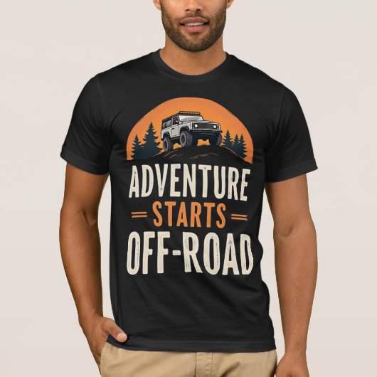Adventure Starts Off-Road Tシャツ (正面)