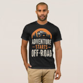 Adventure Starts Off-Road Tシャツ (正面フル)