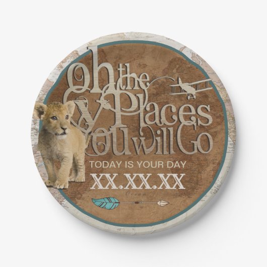 Adventure Theme Party Plate ペーパープレート (正面)