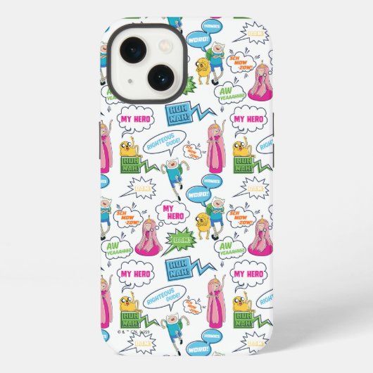 Adventure Time | キャラクターコールアウトパターン iPhoneケース (裏面)