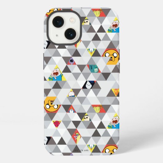 Adventure Time | 三角形キャラクターパターン iPhoneケース (裏面)
