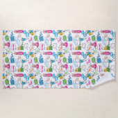 Adventure Time | Character Call-Out Pattern ビーチタオル (正面)