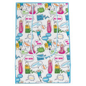 Adventure Time | Character Call-Out Pattern ミディアムペーパーバッグ (裏面)