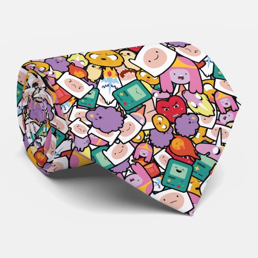 Adventure Time | Character Toss Pattern ネクタイ (ロール)