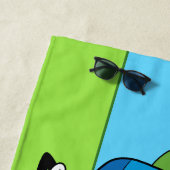 Adventure Time | Finn & Jake Fist Bump ビーチタオル (インサイチュ)