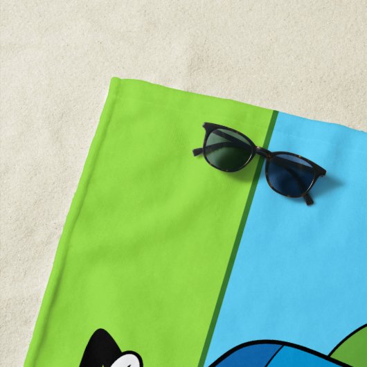 Adventure Time | Finn & Jake Fist Bump ビーチタオル (インサイチュ)