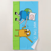 Adventure Time | Finn & Jake Fist Bump ビーチタオル (正面)