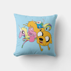 Adventure Time Lady, Bubblegum, Finn, & Jake クッション