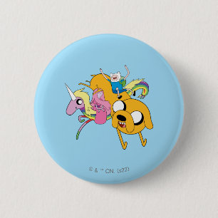 Adventure Time Lady, Bubblegum, Finn, & Jake 缶バッジ