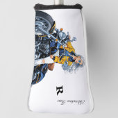 Adventure Time Motorcycle rider: Golf Putter Cover ゴルフヘッドカバー (回転90)