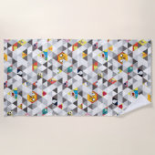 Adventure Time | Triangular Character Pattern ビーチタオル (正面)