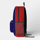 Adventure Trail Hiking  blue red Backpack  プリントバックパック (右)