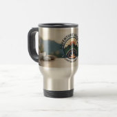 Adventure Travel Tumbler–Stainless Steel Mountain トラベルマグ (正面左)