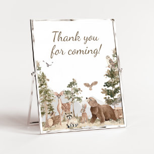 Adventure Woodland Animals Thank for 来's ポスター