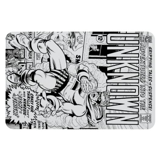 'Adventures into the Unknown' Lite Grey Magnet マグネット (横)