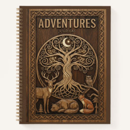 Adventures Journal Tree of Life Woodland Animals  ノートブック
