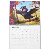 Adventures of a Little Crow – 2026 Kids Calendar カレンダー (3月 2026)