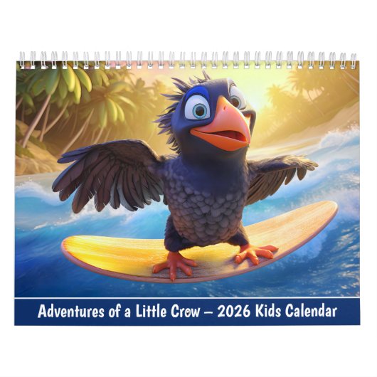 Adventures of a Little Crow – 2026 Kids Calendar カレンダー (カバー)