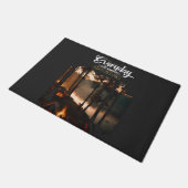 Adventures with Camping ドアマット (アングル)