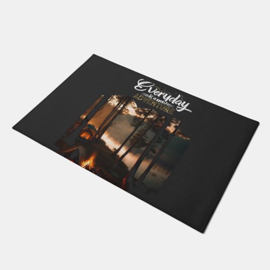 Adventures with Camping ドアマット (アングル)