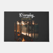 Adventures with Camping ドアマット (正面)