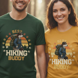 Adventurous Akita Hiker Wilderness Explorer Tシャツ
