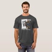 Adventurous Dachshund Hiker Home Is Where My Pack Tシャツ (正面フル)