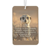 Adventurous Meerkat Living カーエアーフレッシュナー (裏面)