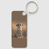 Adventurous Meerkat Living キーホルダー (裏面)