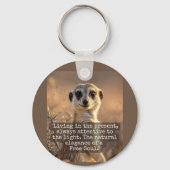 Adventurous Meerkat Living キーホルダー (正面)