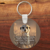 Adventurous Meerkat Living キーホルダー (正面)