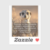 Adventurous Meerkat Living シール (シート)