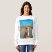 Adventurous Meerkat Living スウェットシャツ (正面フル)