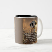 Adventurous Meerkat Living ツートーンマグカップ (正面右)