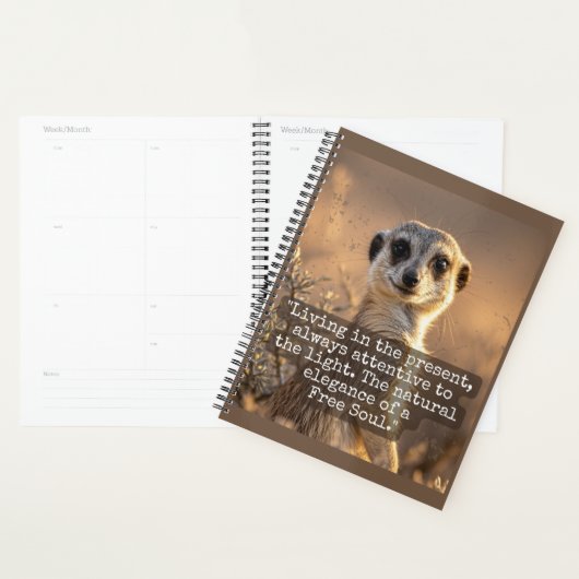 Adventurous Meerkat Living プランナー手帳 (ディスプレー)