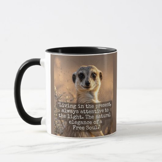 Adventurous Meerkat Living マグカップ (左)