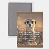 Adventurous Meerkat Living マグネット (正面/裏面)