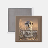 Adventurous Meerkat Living マグネット (正面/裏面)