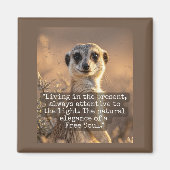 Adventurous Meerkat Living マグネット (正面)