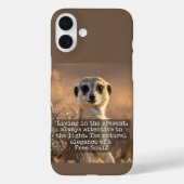 Adventurous Meerkat Living Case-Mate iPhoneケース (裏面)