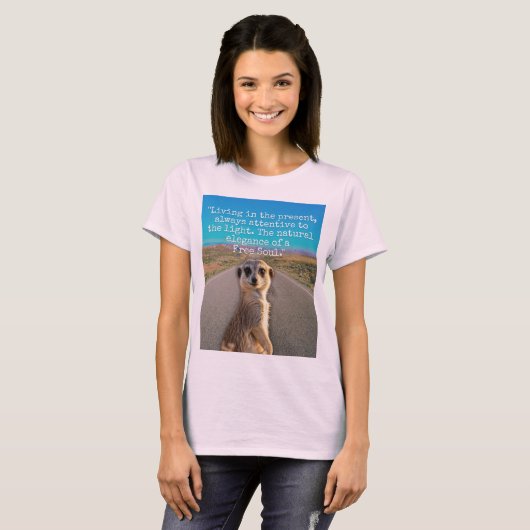 Adventurous Meerkat Living Tシャツ (正面フル)
