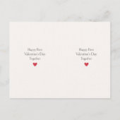 Adventurous Passport Stamp First Valentine ポストカード (裏面)