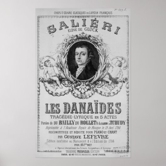 Advertisement for 'Les Danaides' ポスター (正面)