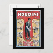 Advertizing PosterヴィンテージのHoudiniの手錠王 ポストカード (正面/裏面)